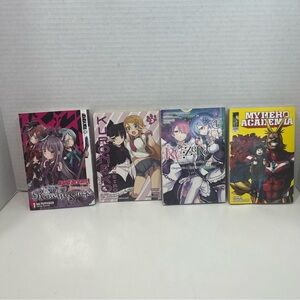 MANGA books lot graphic novels comic books lot of 4 anime